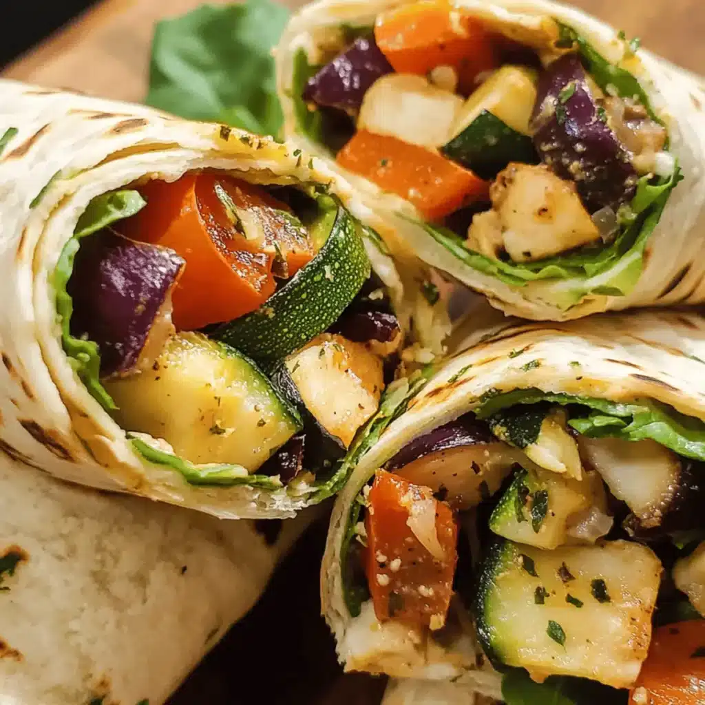 Chili Roasted Veggie Wraps