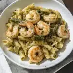 Creamy Pesto Shrimp Pasta