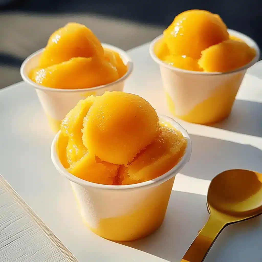 Mango Sorbet Cups