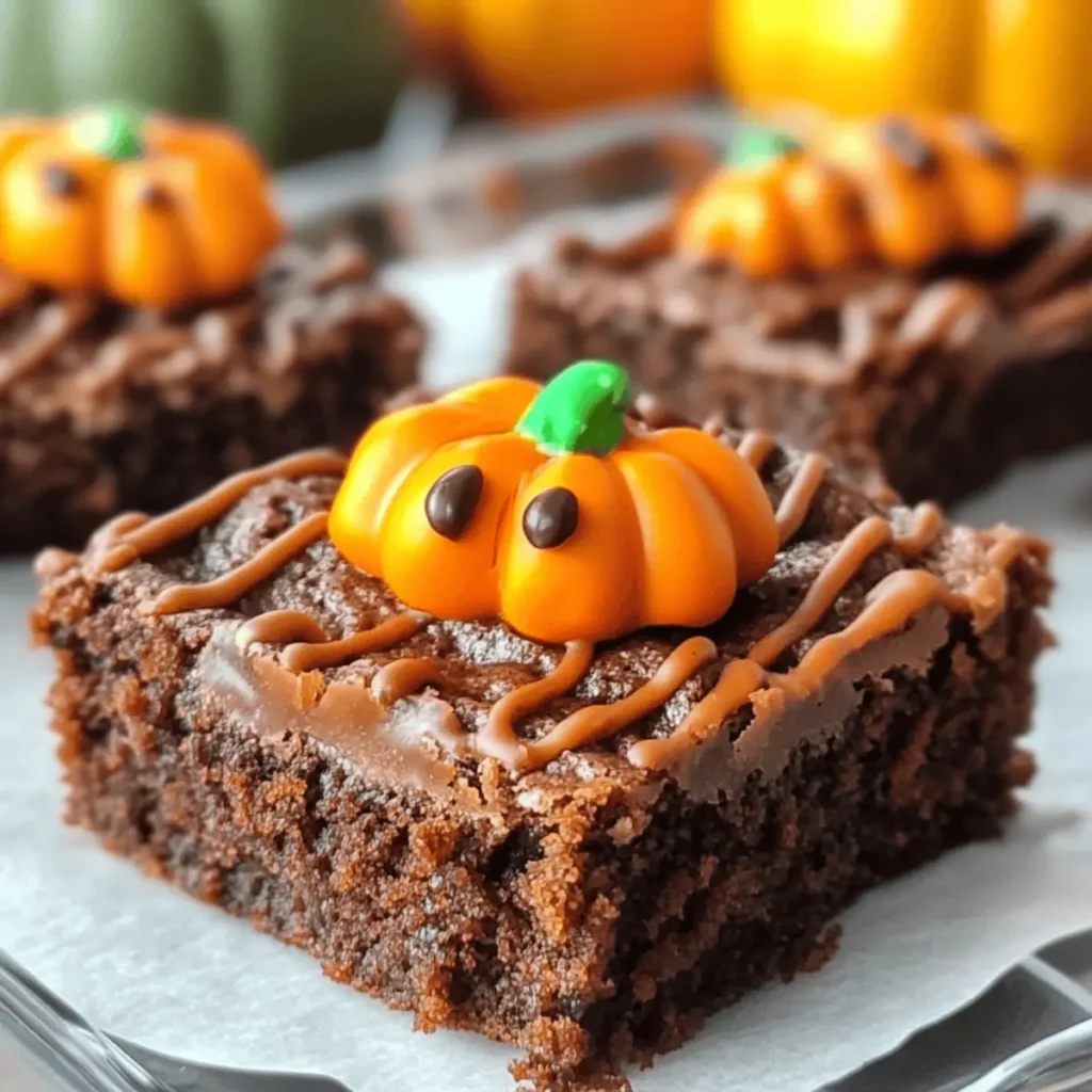 Pumpkin Patch Brownies