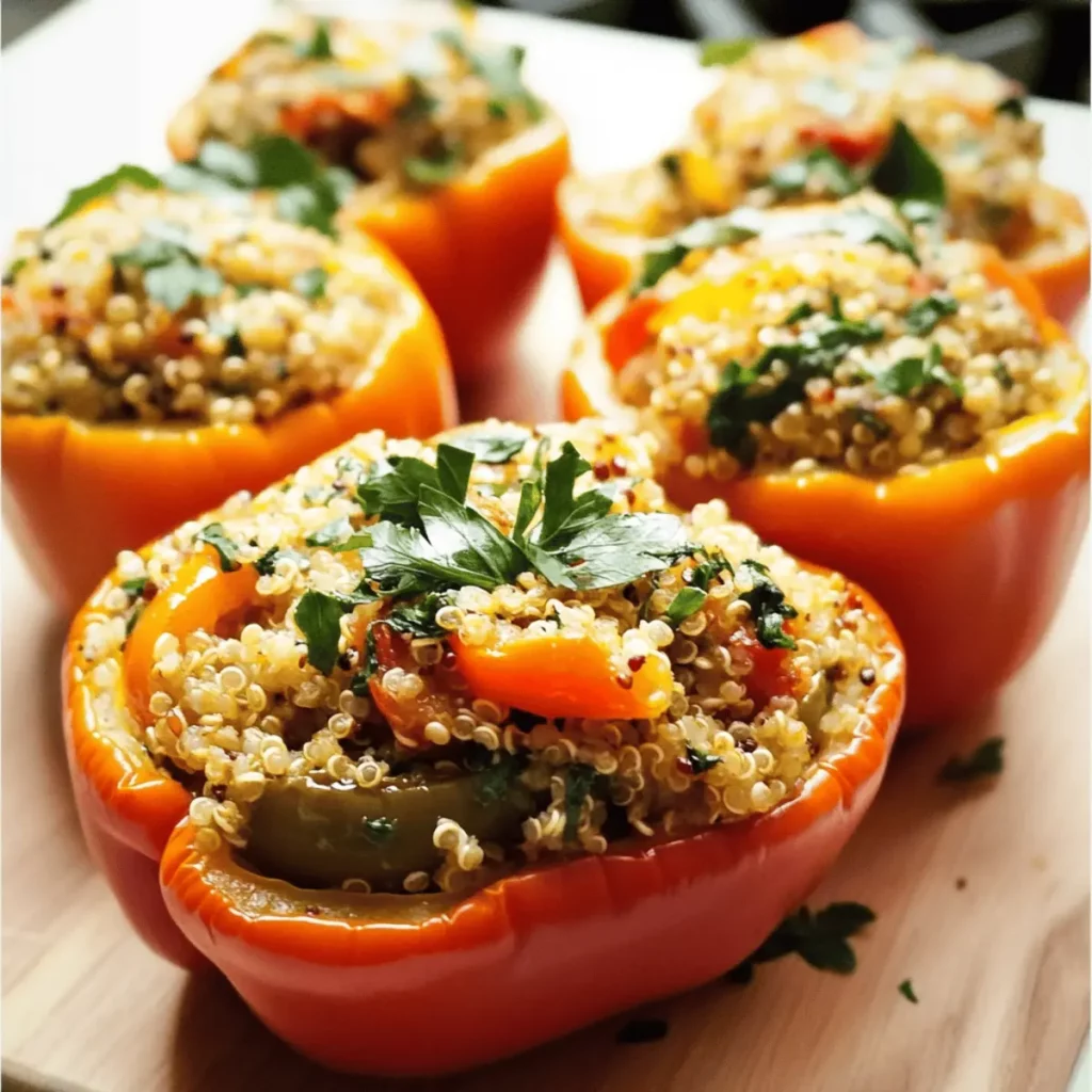 Quinoa Veggie Stuffed Peppers