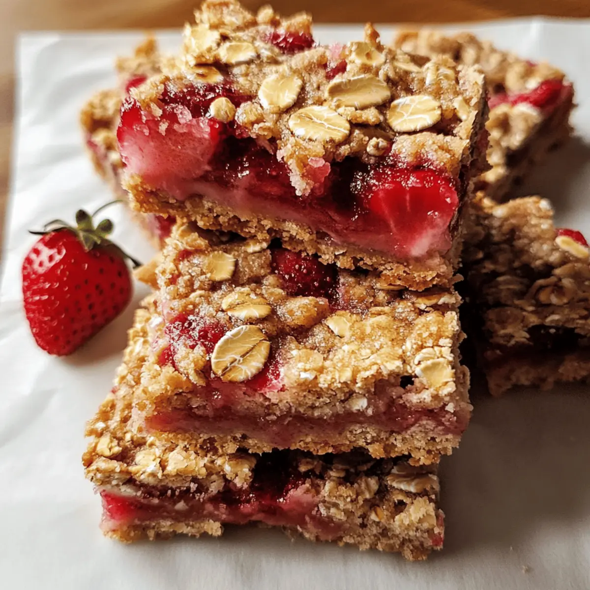 Strawberry Oat Bars