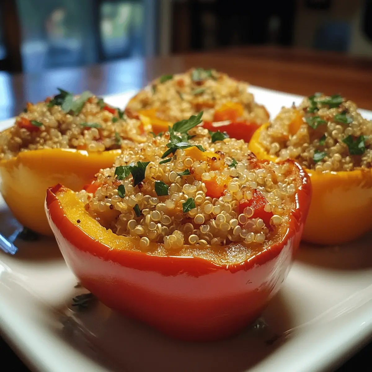 Harvest Quinoa Stuffed Peppers