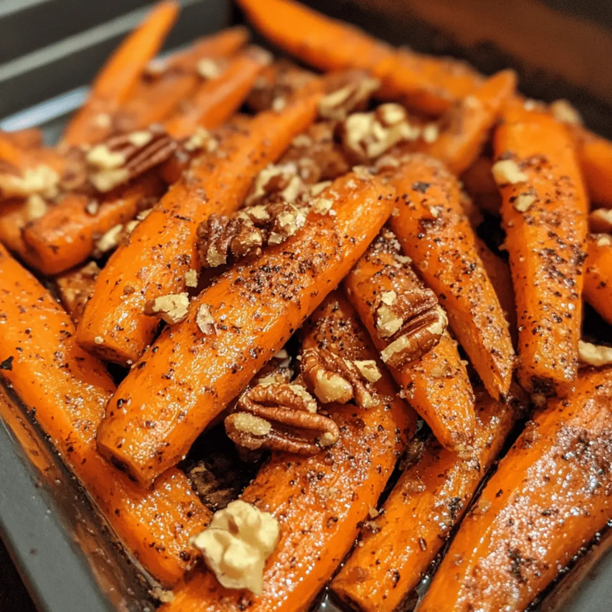Maple Pecan Roasted Carrots