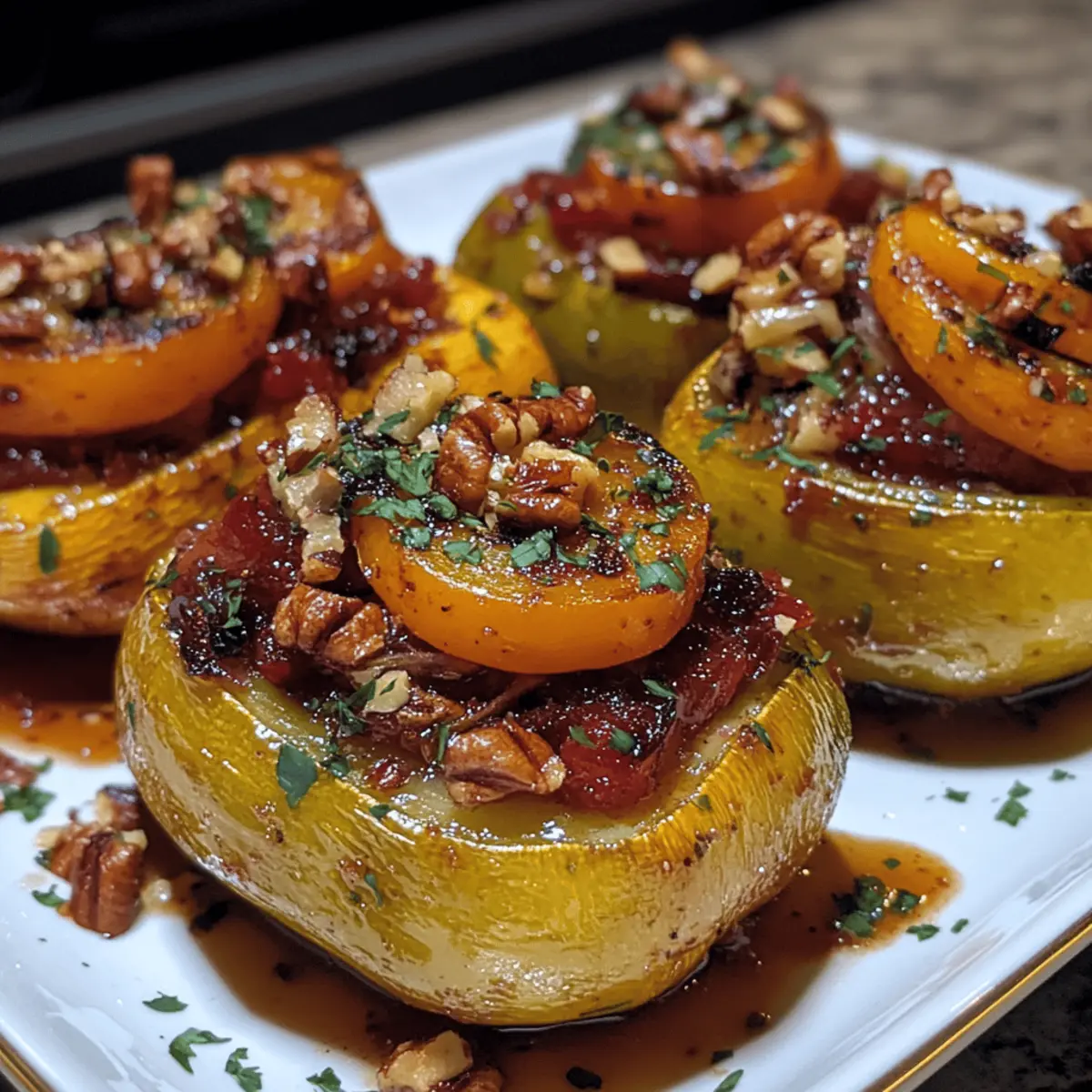 Cranberry Pecan Stuffed Vegetables