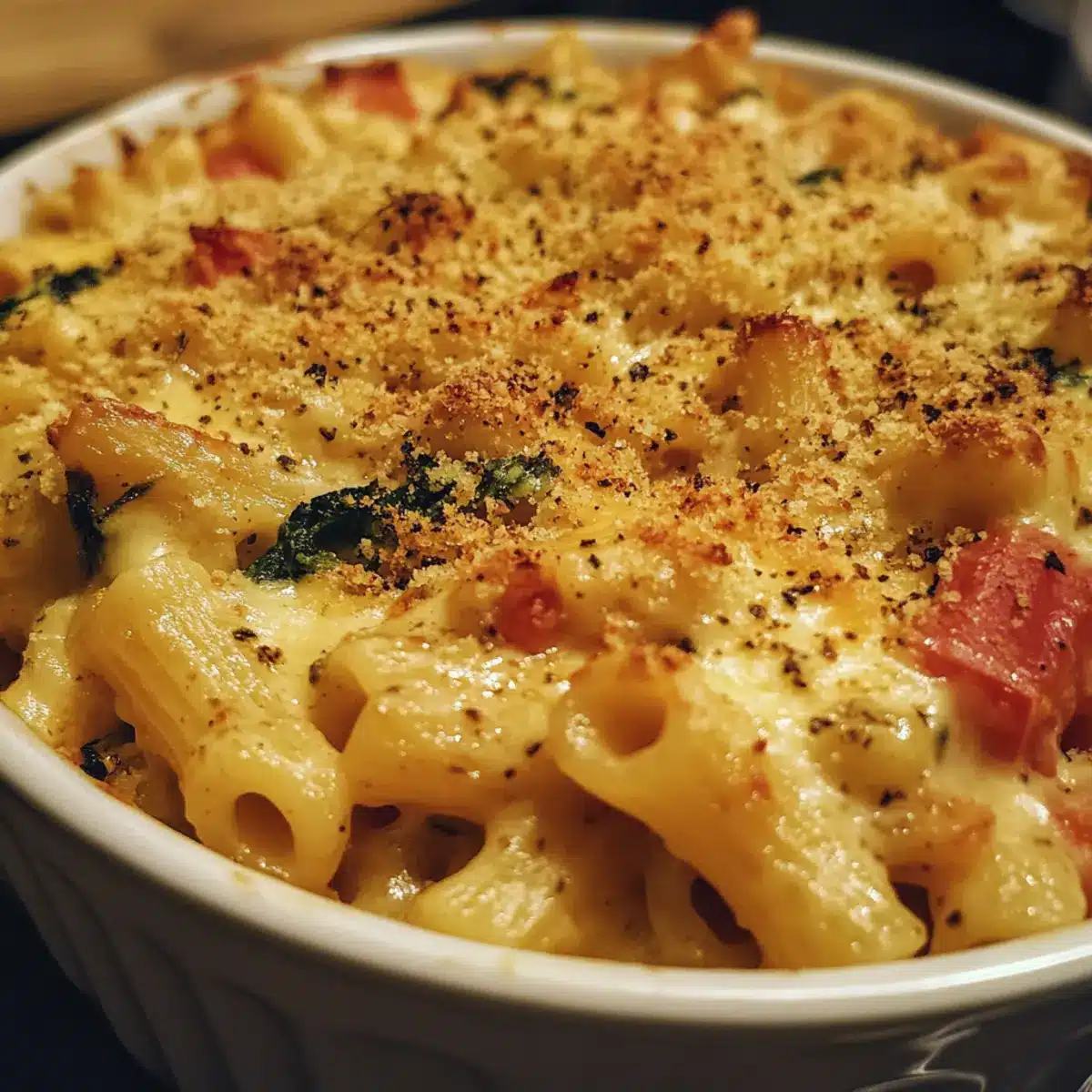 Loaded Veggie Macaroni Cheese Bake