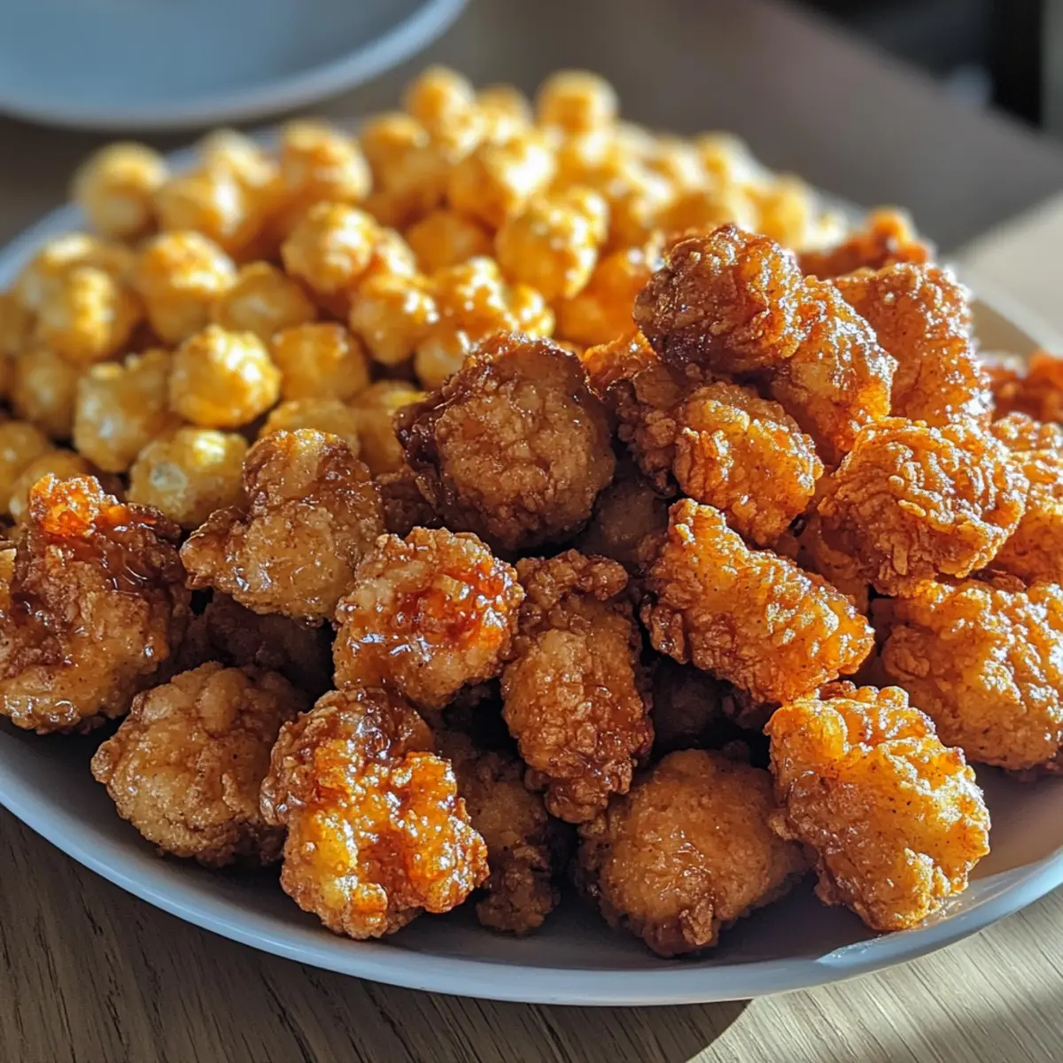 Crispy Chicken Popcorn Bites Platter